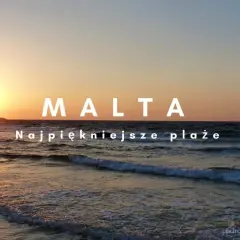 Zachód słońca nad morzem na Malcie, wyspie należącej do Unii Europejskiej. Piękne plaże i ciepłe wody.