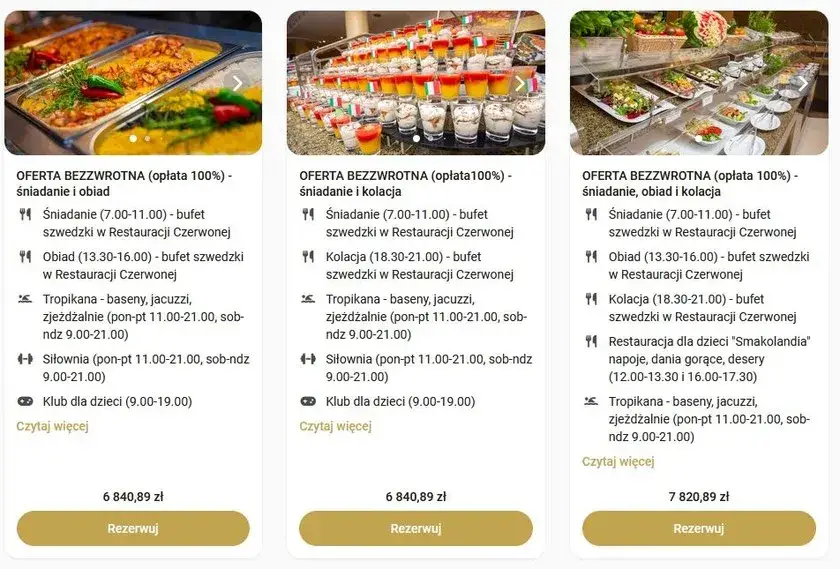 Zdjęcie Ile kosztuje obiad w hotelu Gołębiewskim - ceny i zniżki dla dzieci