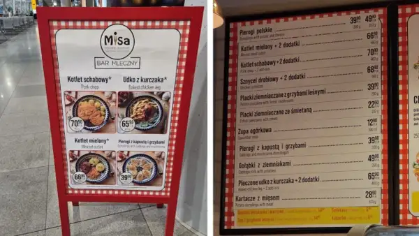 Polski bar mleczny Misa oferuje tradycyjne dania. Sprawdź opinie o polnym barze mlecznym i jego menu!